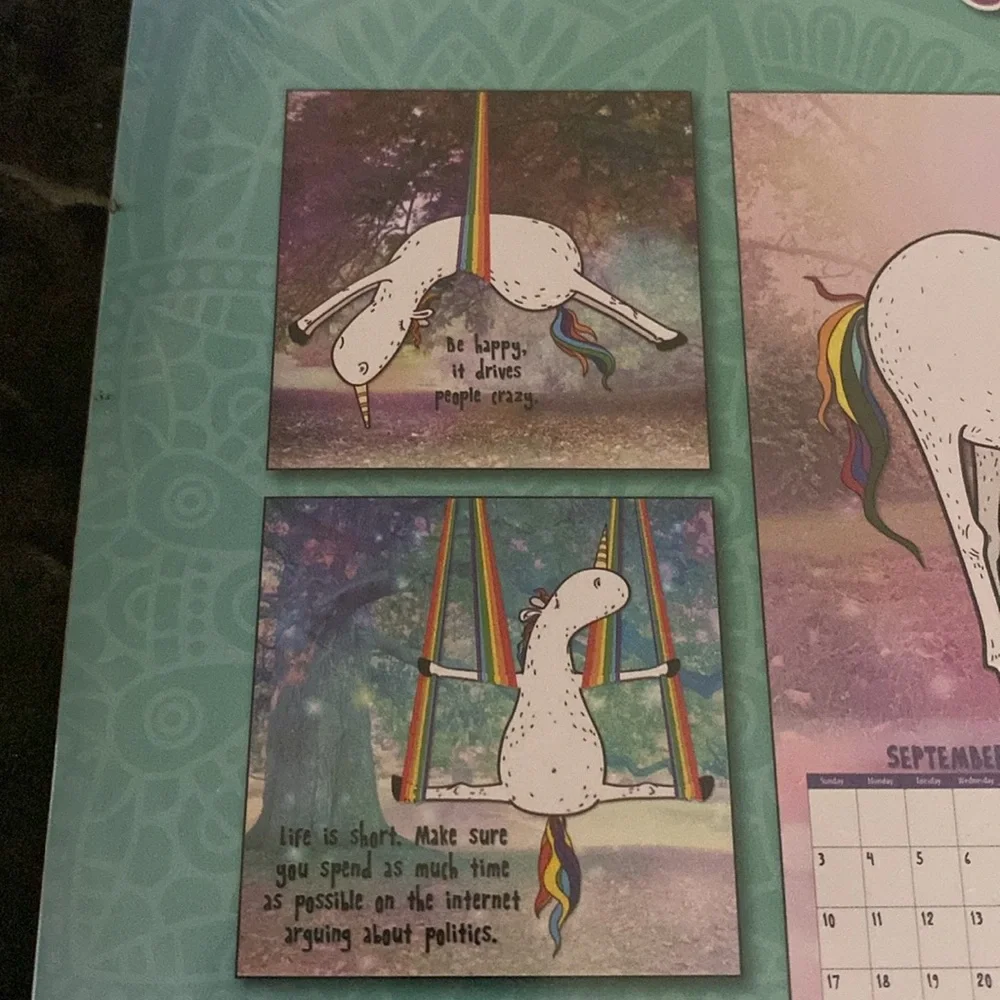 Unicorn 🦄 Yoga Calendar 2024